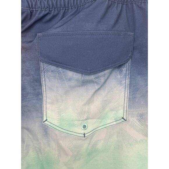 Hurley Shorts Mens Medium Blue Green Phantom Swim Trunks Ombre Surd Water Sports - Picture 7 of 16